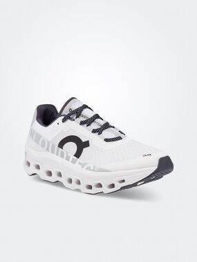 On Cloud Cloudmonster Men's Athletic Shoe - White/Black